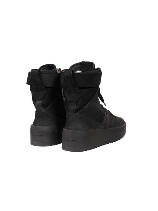 Fear of God Military Sneaker Size IT 42 US 9 Triple Black Suede Nylon High Top main image 8
